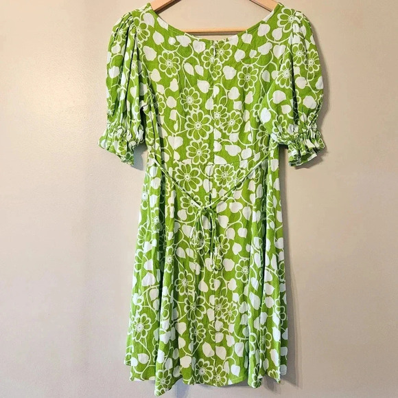 Faithfull The Brand La Barben Mini Dress Cleo Floral Print Women's Size Medium. - Picture 14 of 16